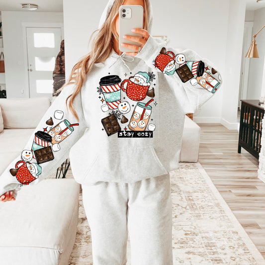 Stay Cozy Coffee & Hot Cocoa DTF Print