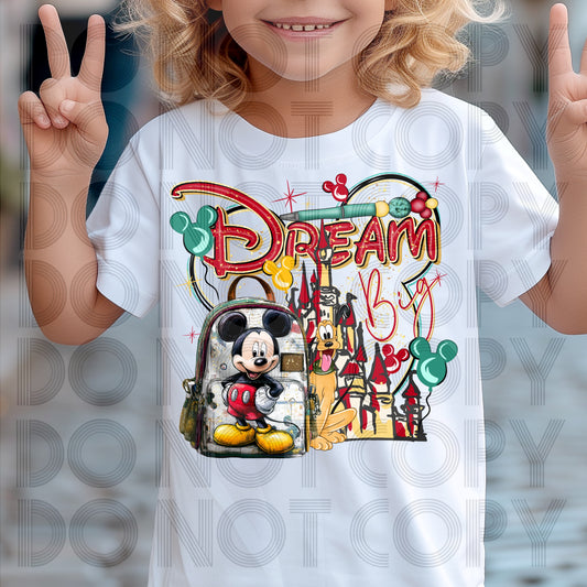 Dream Big Boy Mouse DTF Print
