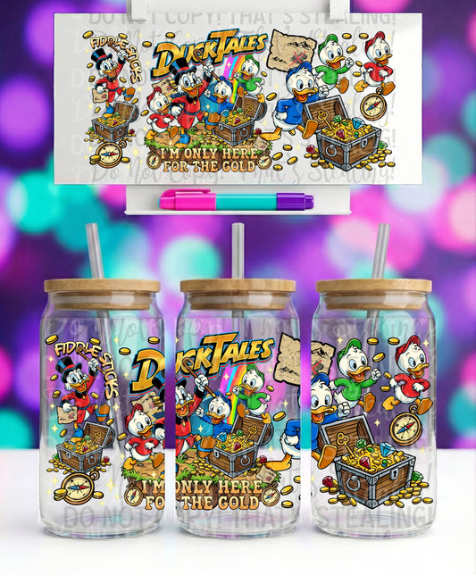 Duck Tales 16 oz Glass Wrap