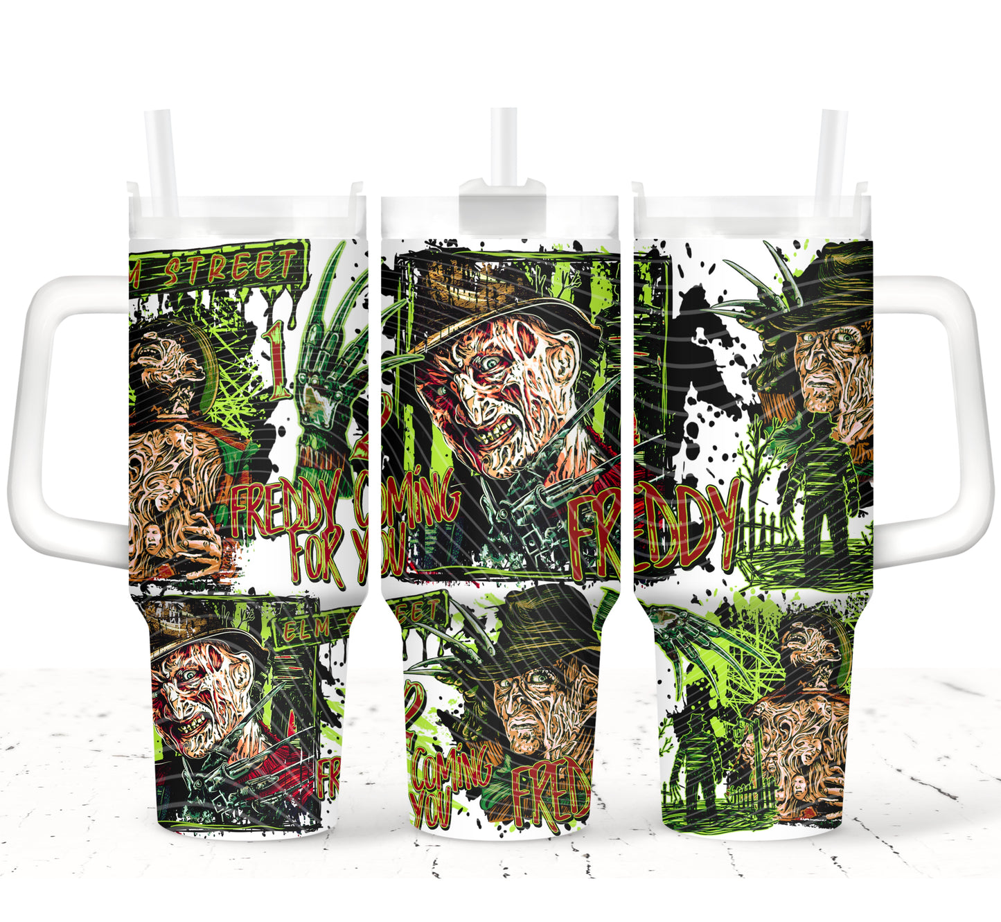 Horror Freddy 40 oz Tumbler Prints