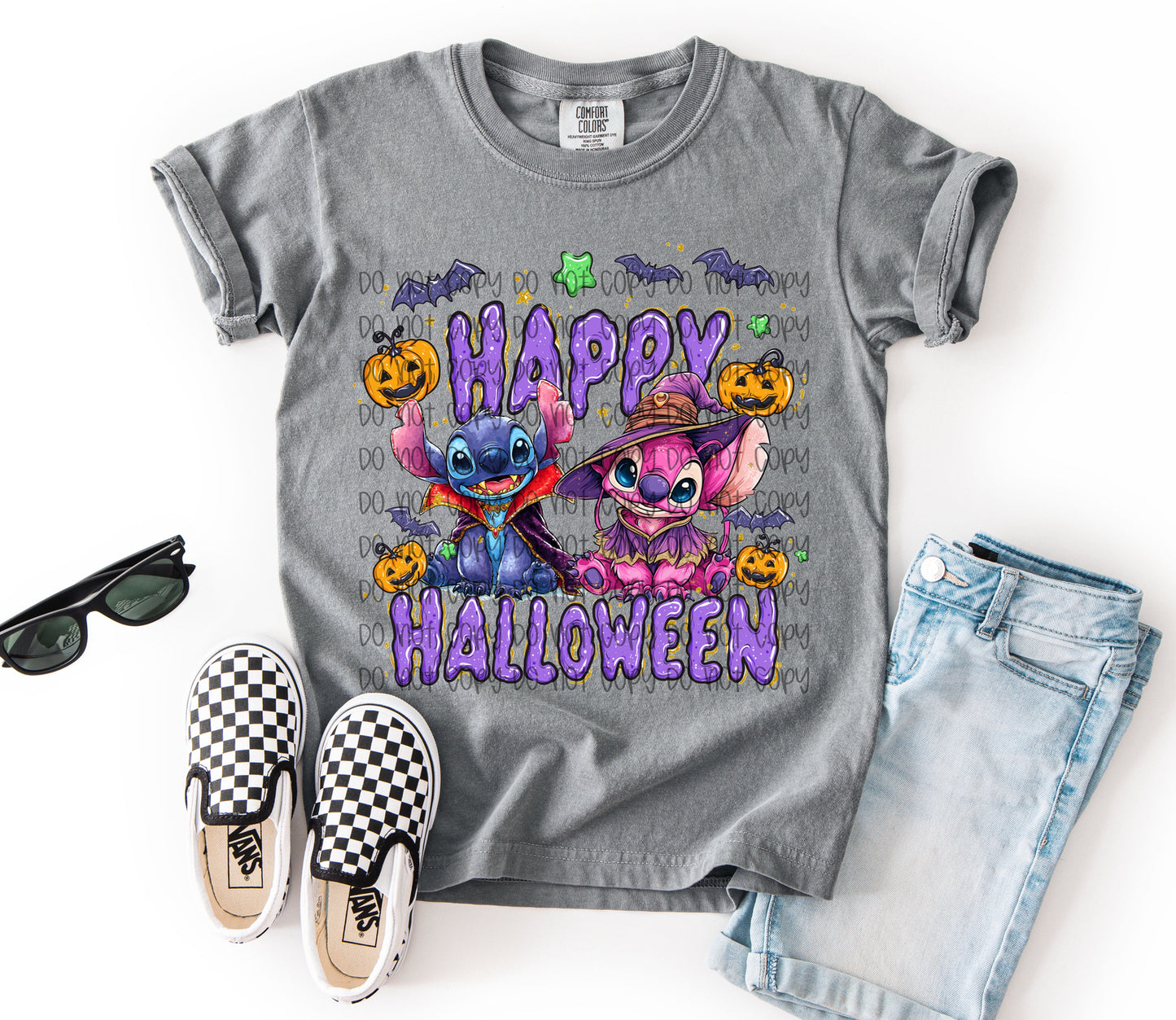 Happy Halloween Aliens DTF Prints