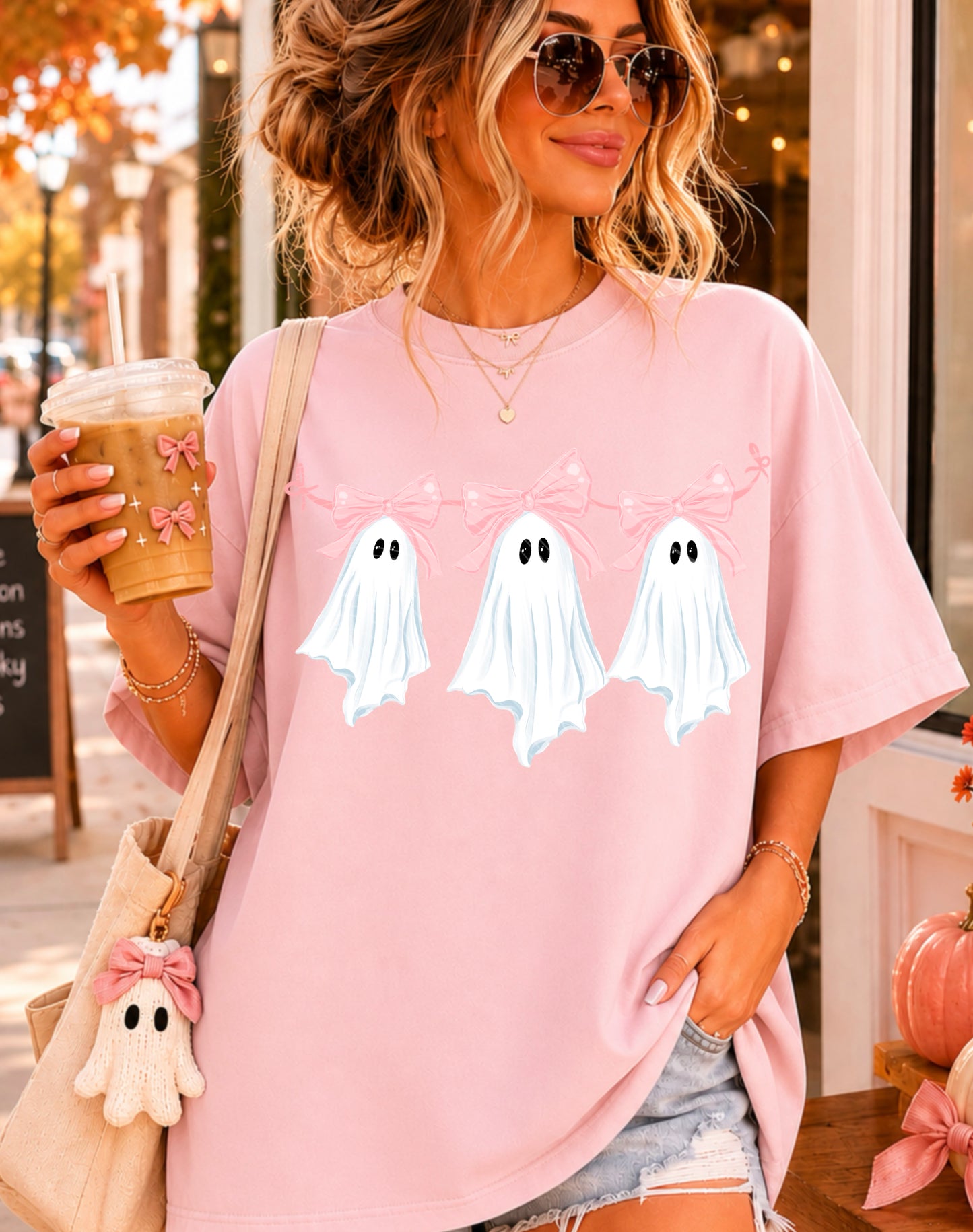 Bow Ghost DTF Print