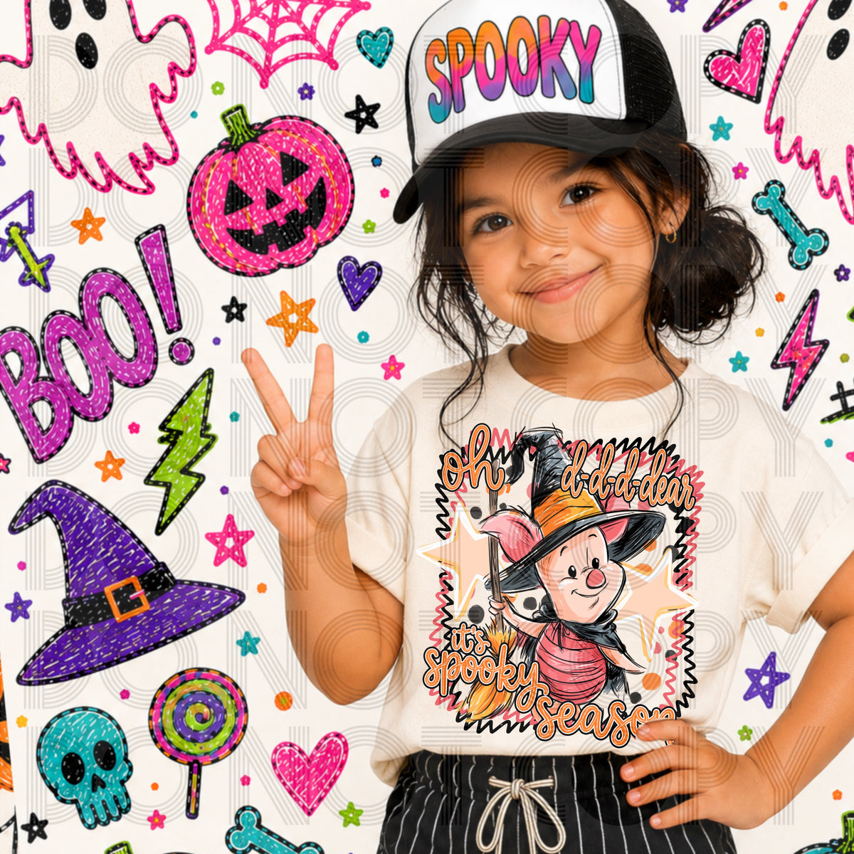 Oh D-D-Dear It’s Spooky Season DTF Print