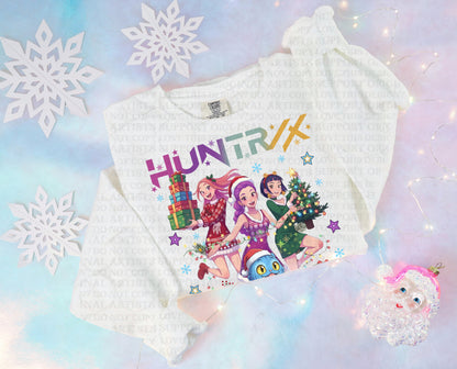 Christmas K-pop Huntrix Design DTF Prints