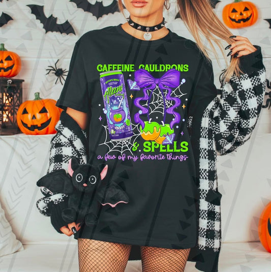 Caffeine Cauldrons and Spells DTF Prints