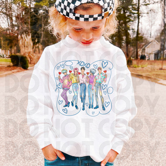 XOXO Saja Boys Valentine DTF Prints