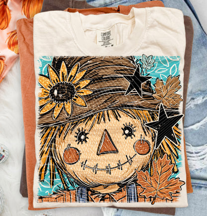 Fall Scarecrow DTF Print