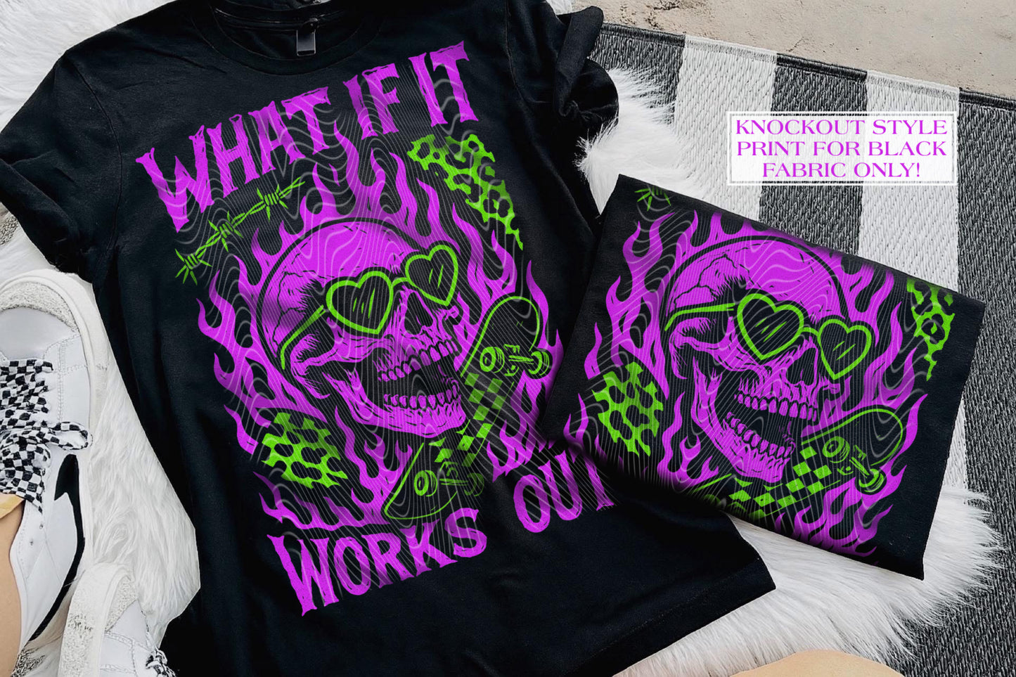 What If It Works Out (For Black Fabric Only) DTF Prints