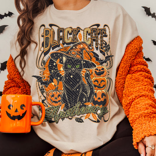 Black Cat Apothecary DTF Prints