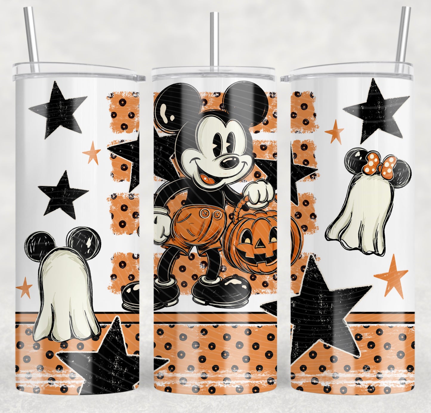 Vintage Halloween Mouse Tumbler Wrap