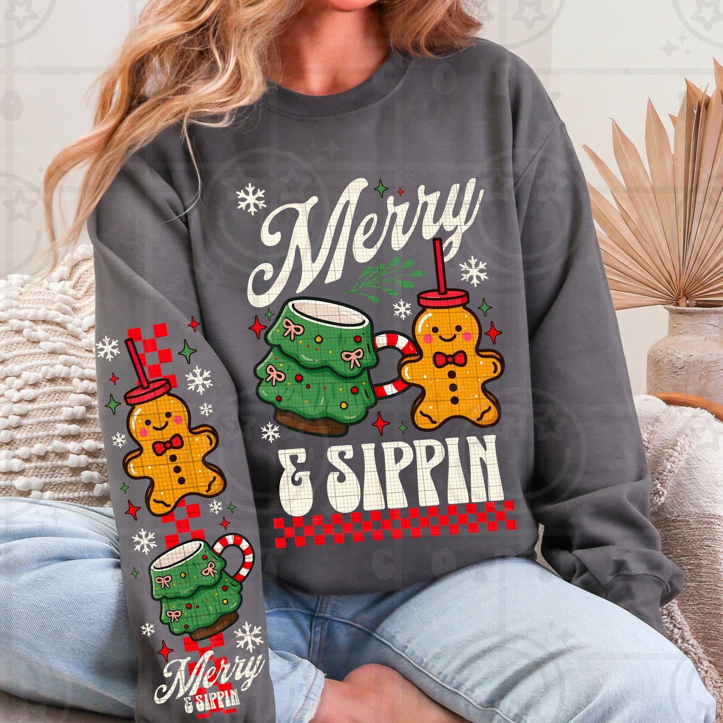 Merry & Sippin DTF Print