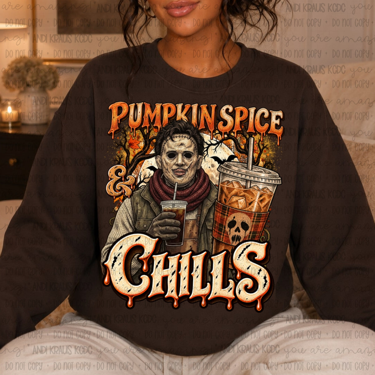 Pumpkin Spice & Chills DTF Print