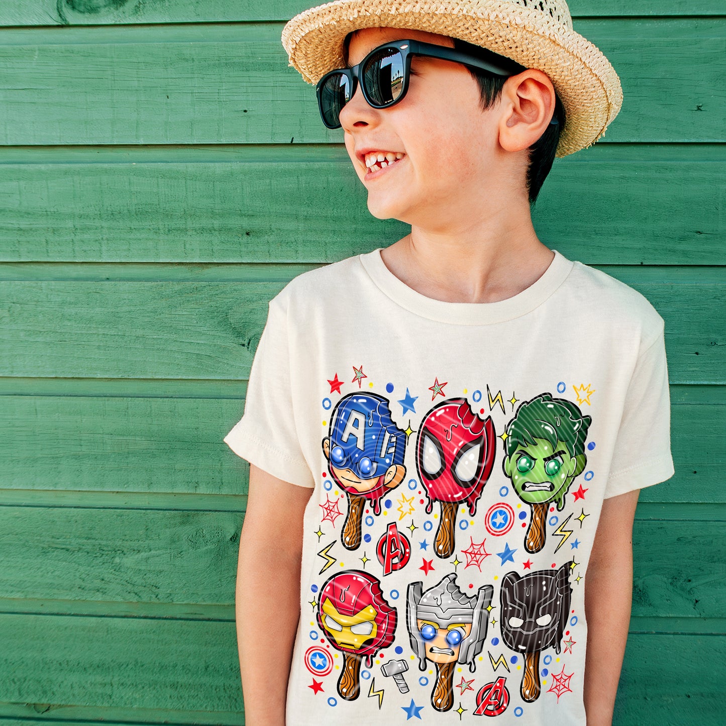 Marvel Hero Ice Cream DTF Print