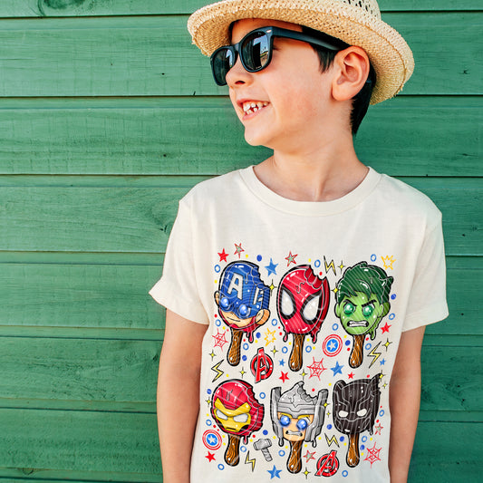Marvel Hero Ice Cream DTF Print