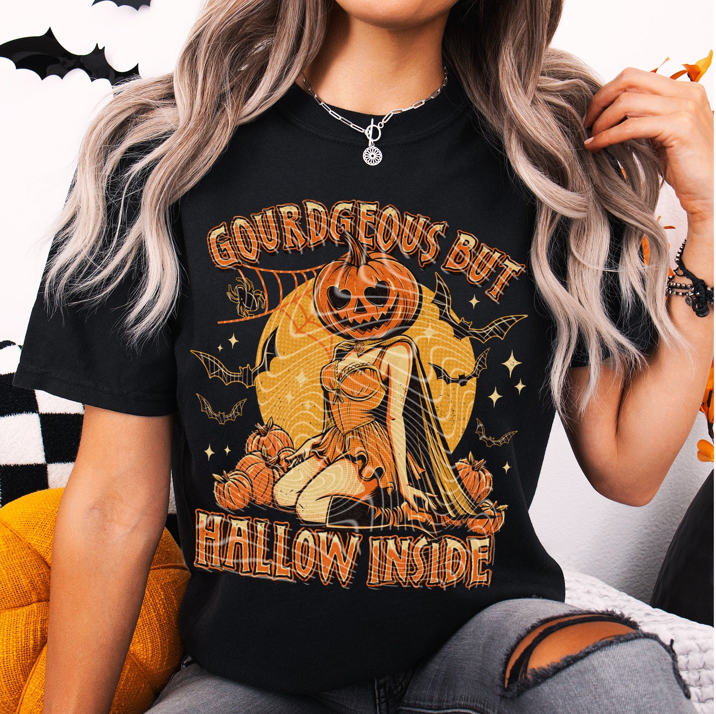 Gourdgeous But Hallow Inside DTF Prints