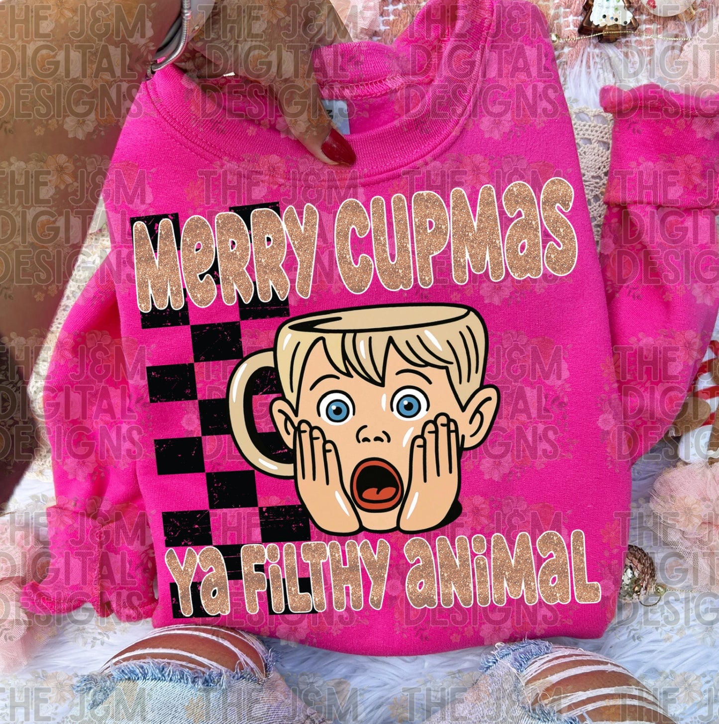 Merry Cupmas Ya Filthy Animal DTF Print