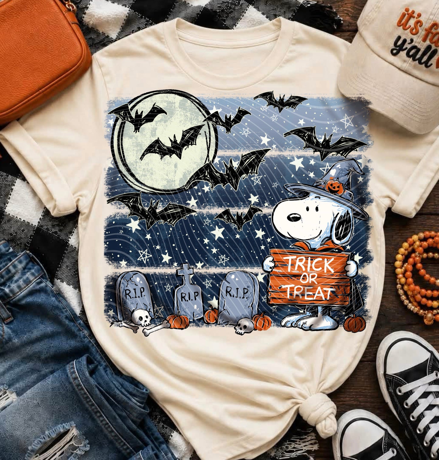Trick Or Treat Peanuts DTF Print
