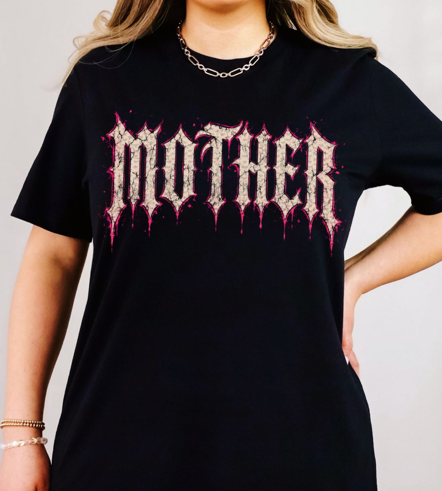 Mother (Halftone for Black Fabric Only) DTF Print