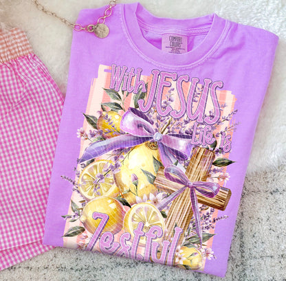 Zesty Life With Jesus DTF Print