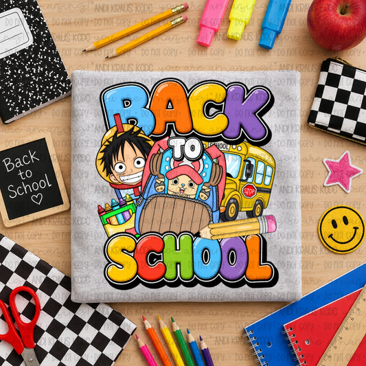 Back To School One Piece DTF Print