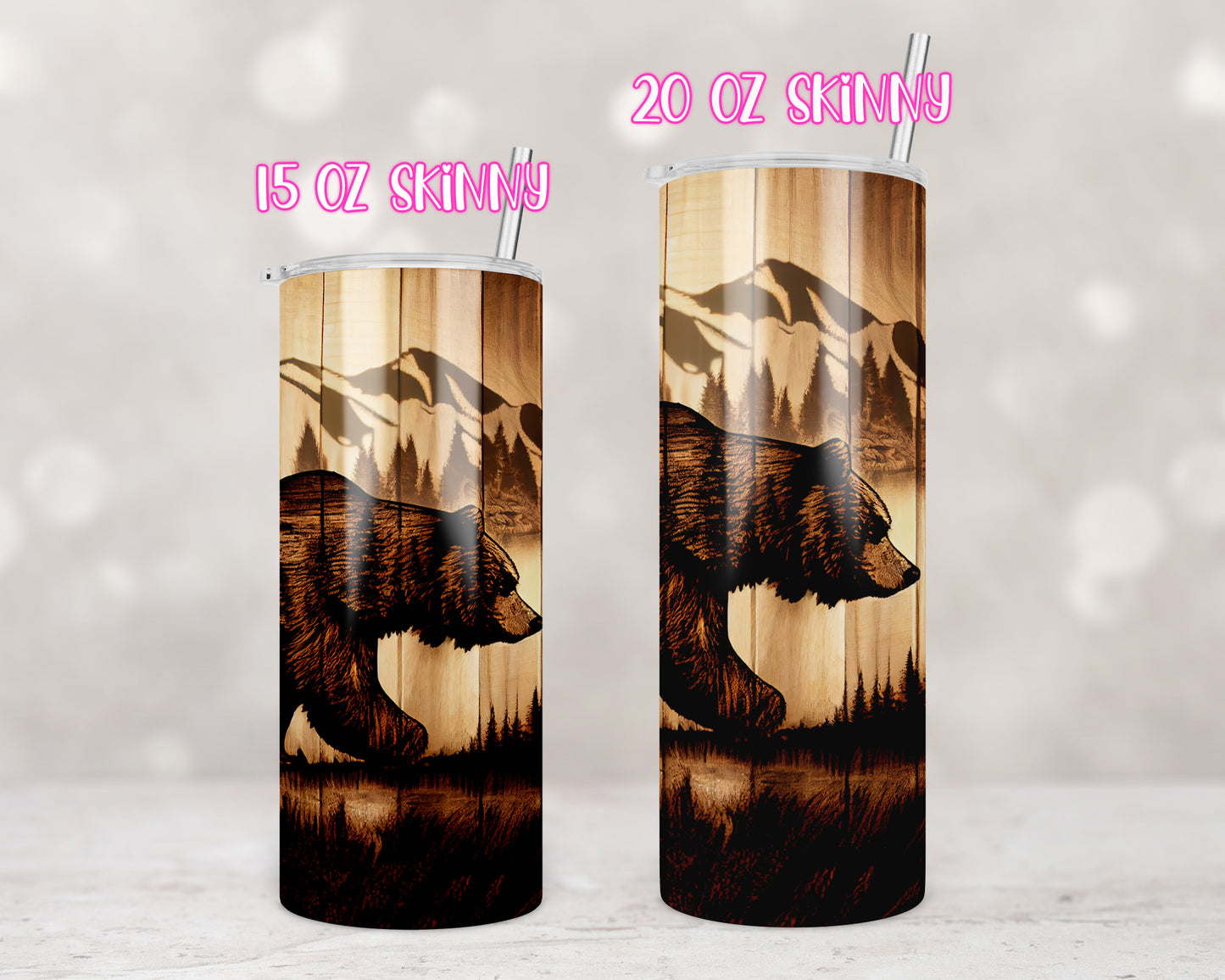 Bear Mountain Woodgrain Design Transfers