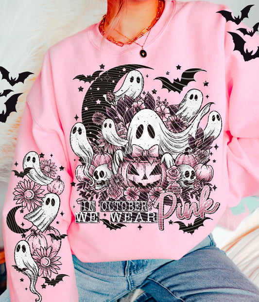 Pink October Ghosties DTF Print