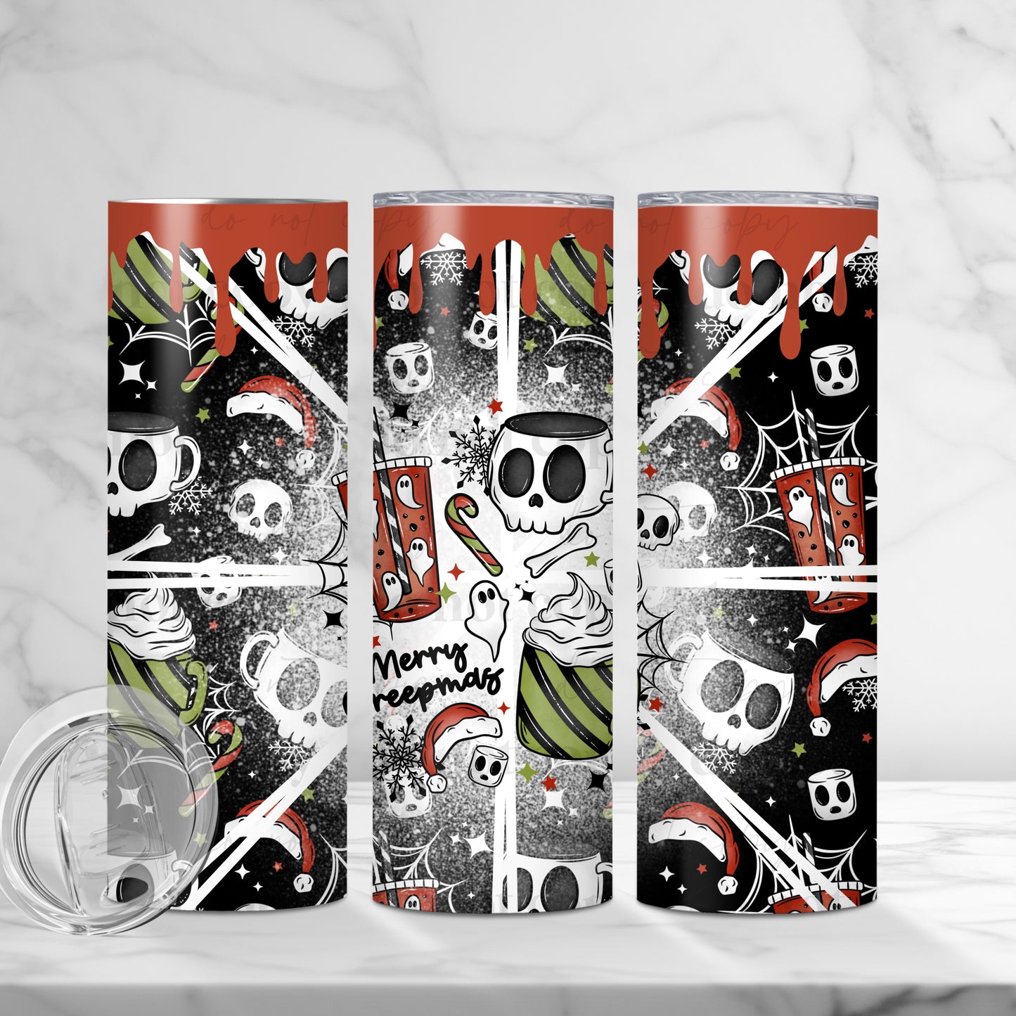 Merry Creepmas Tumbler Wrap