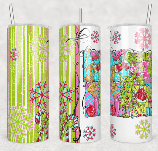 Christmas Stink Stank Grinch Tumbler Wrap