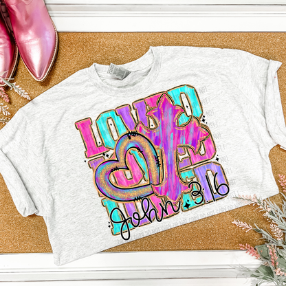 Loved John 3:16 DTF Print