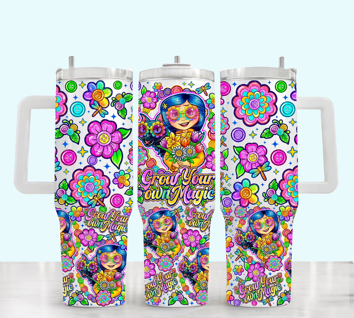 Grow Your Own Magic 40 oz Tumbler Prints