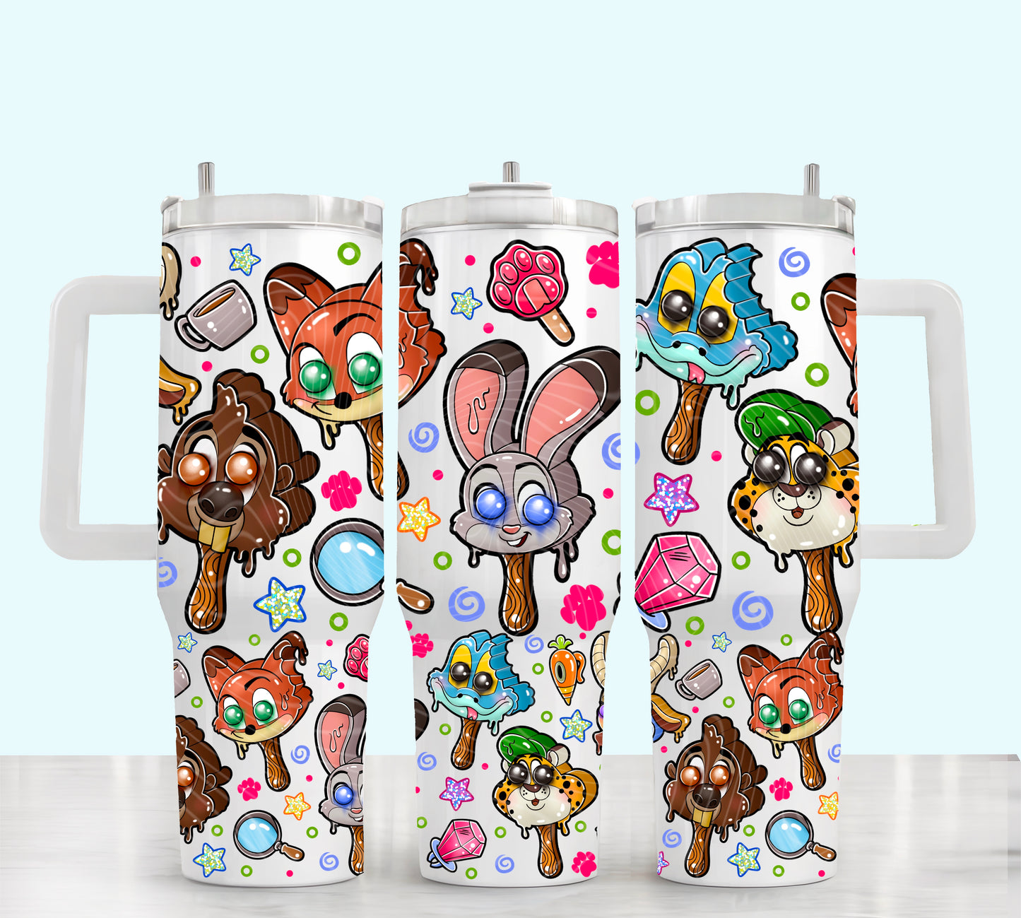 Zootopia Ice Cream 40 oz Tumbler Prints