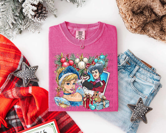 Christmas Princess C Polaroid DTF Print