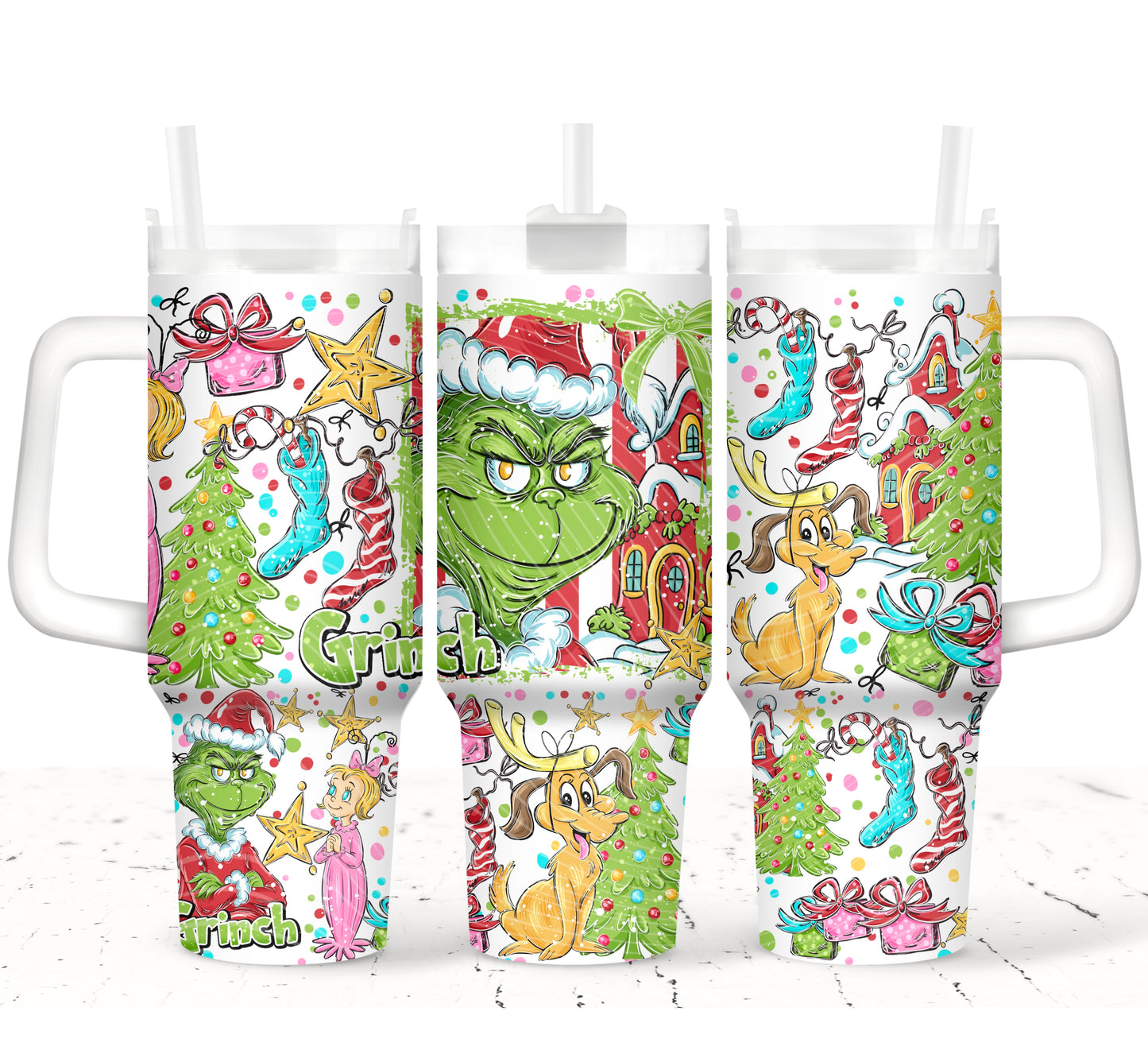 Grinch 40 oz Tumbler Prints