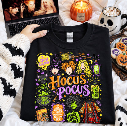 Hocus Pocus Doodle DTF Print