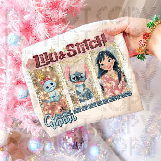 Christmas Ohana DTF Print