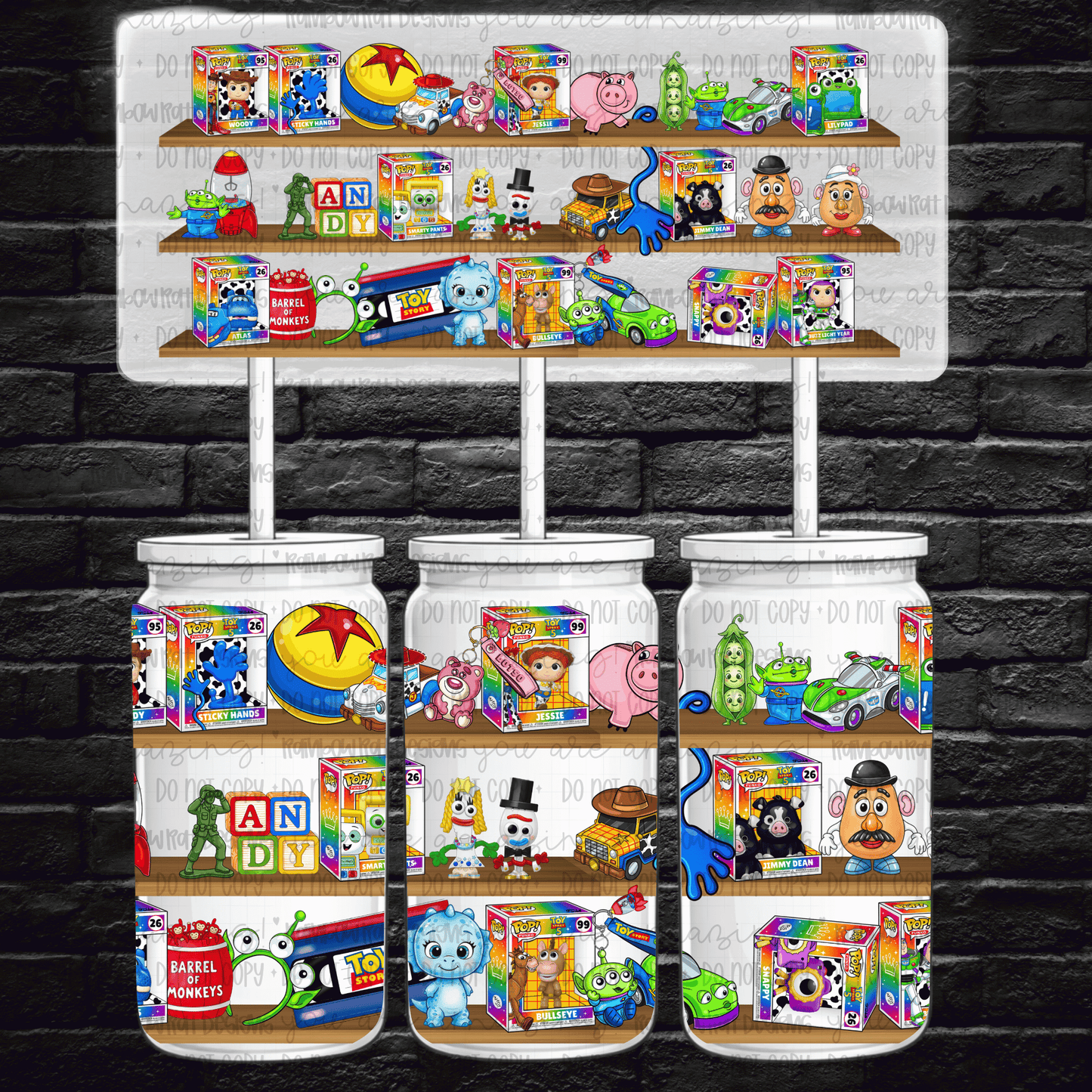 TS Collector Display 16 oz Glass Wrap