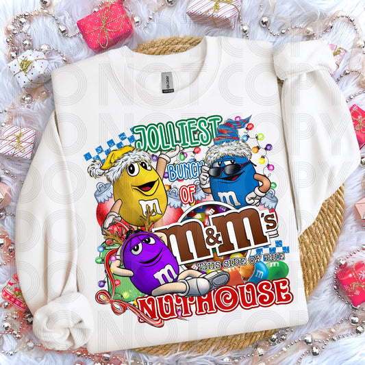 Jolliest MMs Nuthouse Christmas DTF Prints