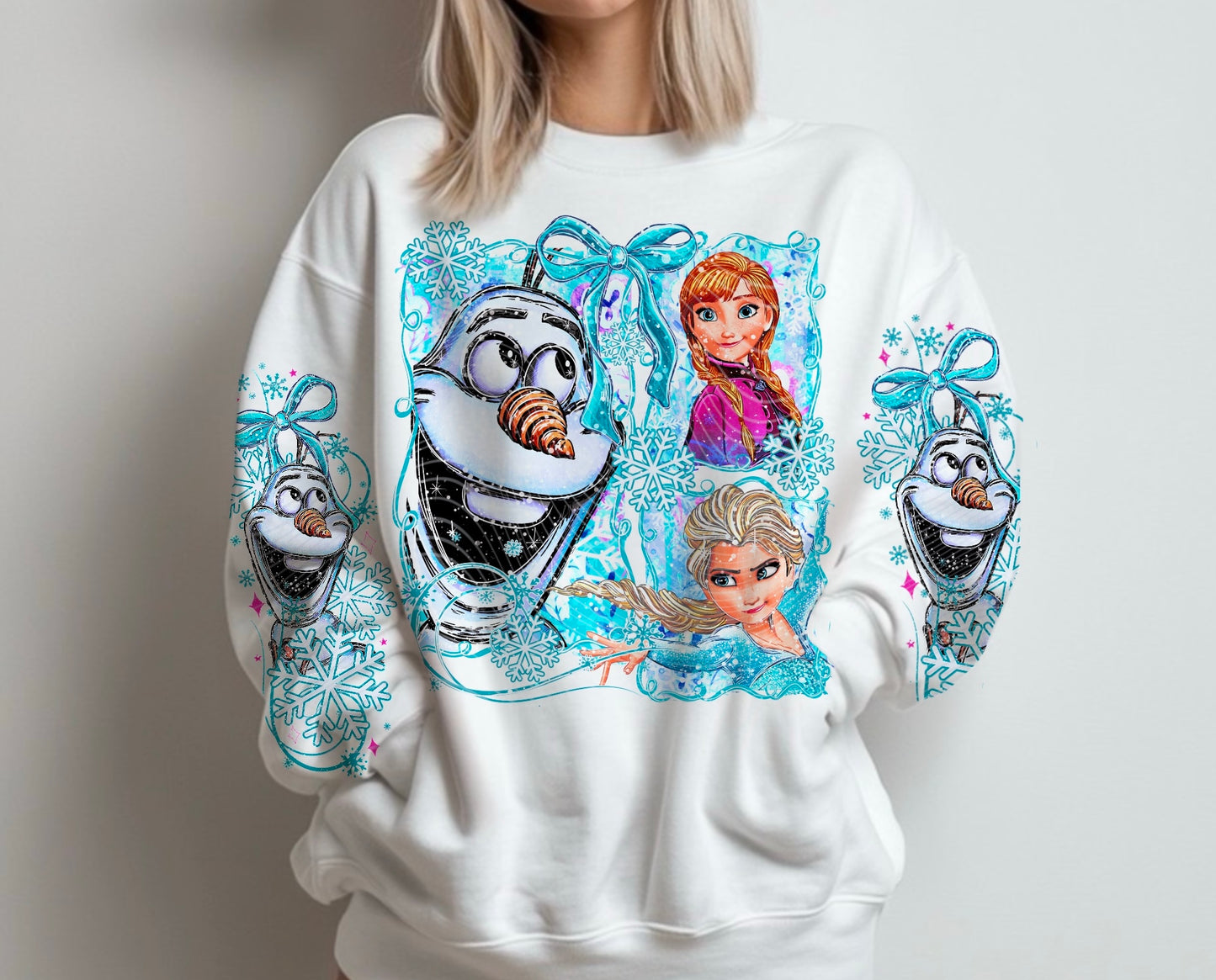 Frozen Christmas DTF Print