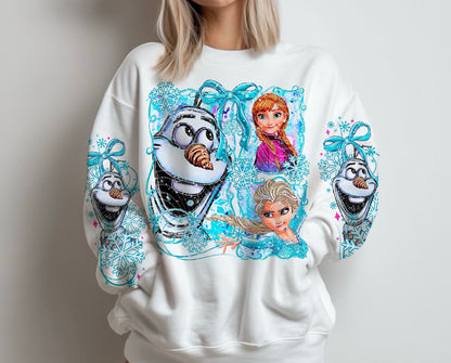 Frozen Christmas DTF Print