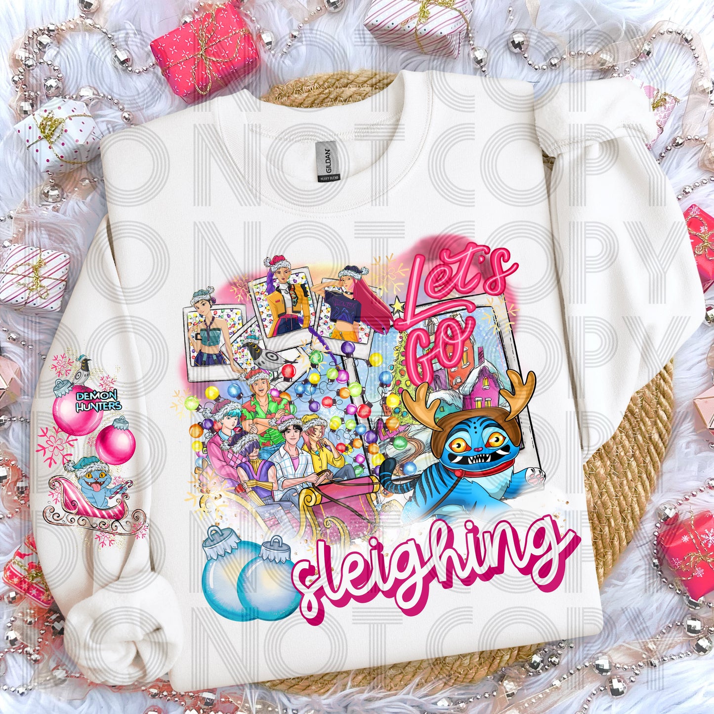 Let’s Go Sleighing (Kpop Demon Hunters) DTF Print