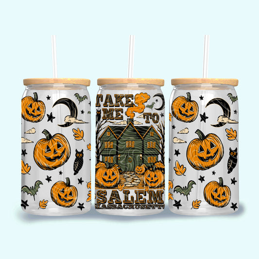 Take Me To Salem 16 oz Glass Wraps