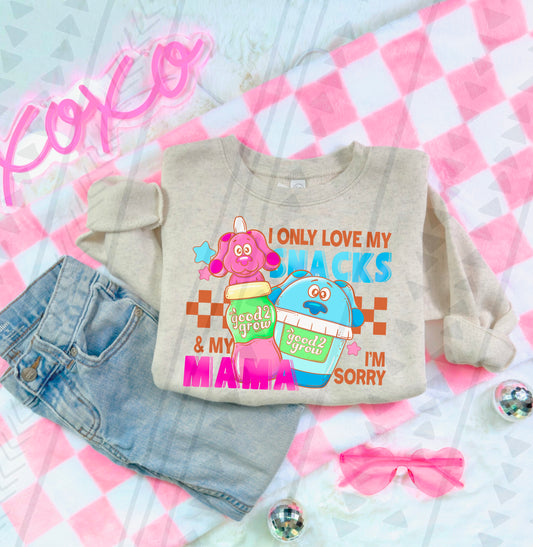 Only Love Snacks & Mama Blues Clues DTF Print