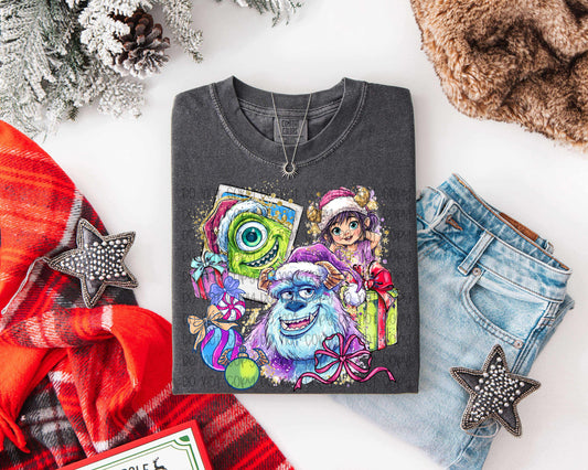 Christmas Monster Polaroid DTF Print