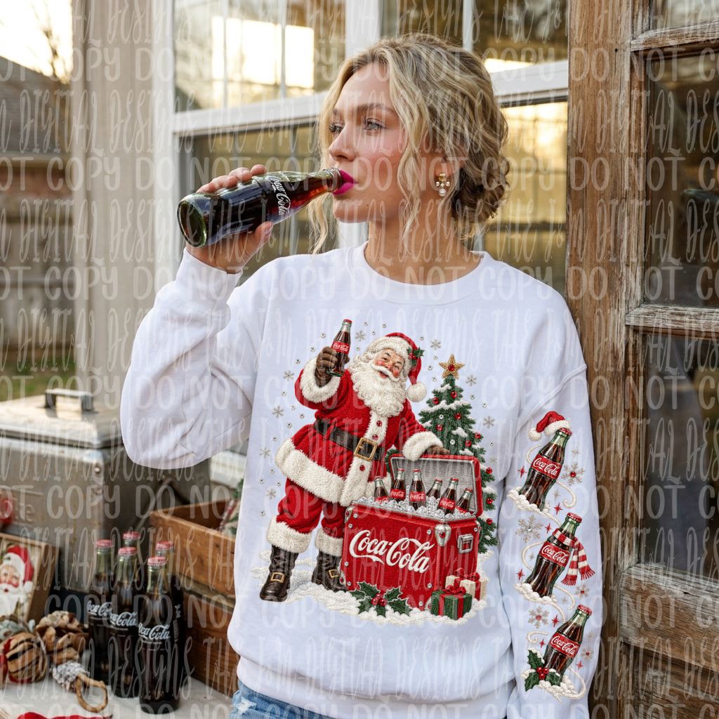 Santa Cola DTF Print