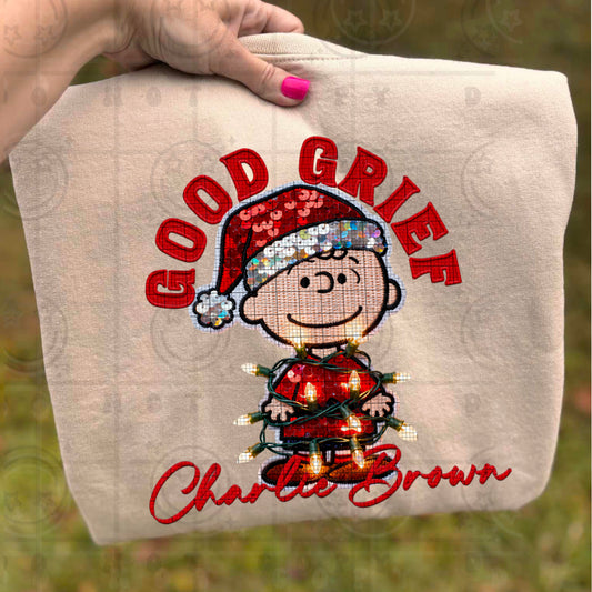 Good Grief CB (Faux Sequin Embroidery) DTF Prints