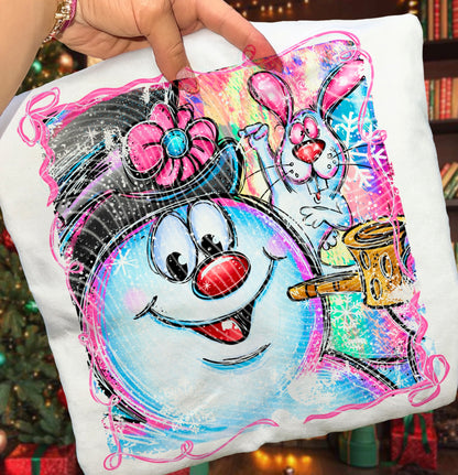 Christmas Frosty DTF Print