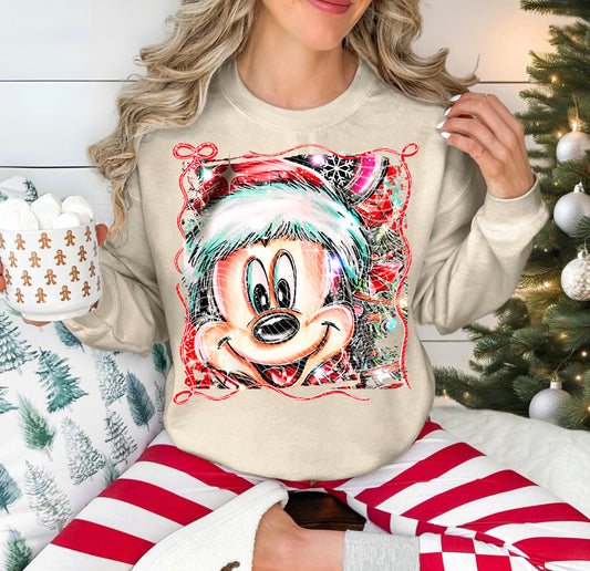 Christmas Mouse DTF Prints