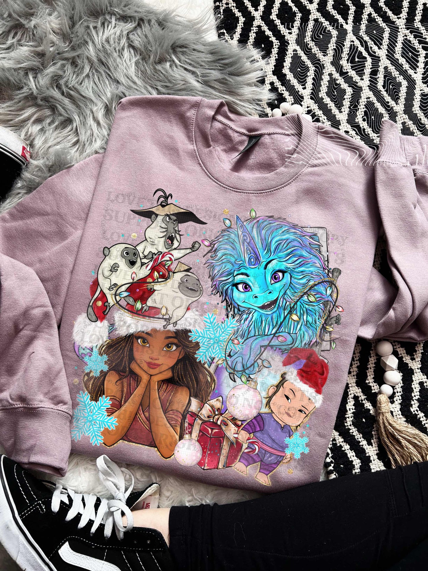 Christmas Raya Polaroid DTF Print