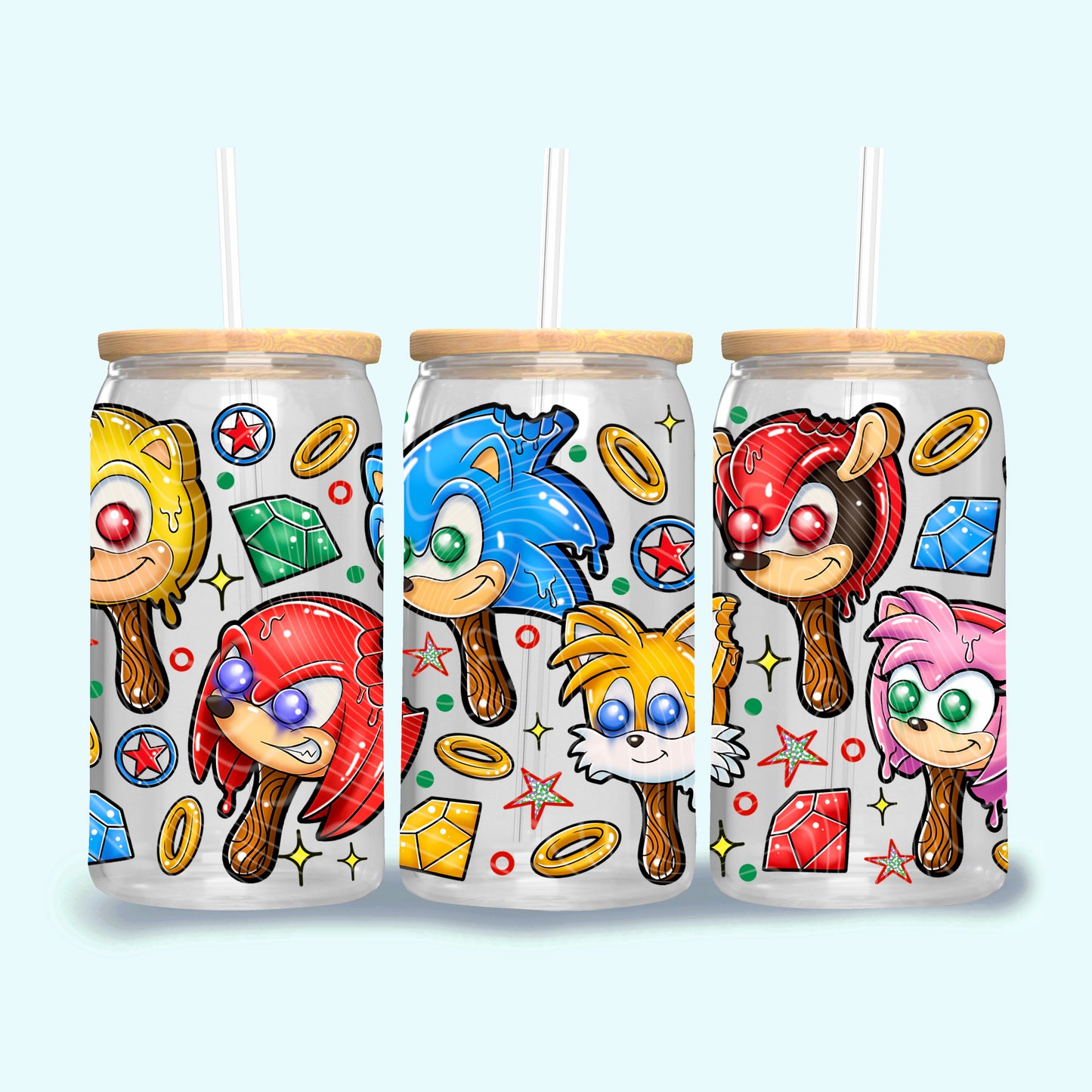 Sonic Ice Cream 16 oz Glass Wrap