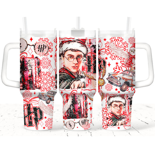 HPotter Christmas 40 oz Tumbler Print